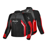 BELA Cordaniel Textile Motorcycle 4 Seasons Jacket Black Dark Gray Red