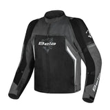 BELA Cordaniel Textile 4 Seasons Motorcycle Jacket Black Dark Gray