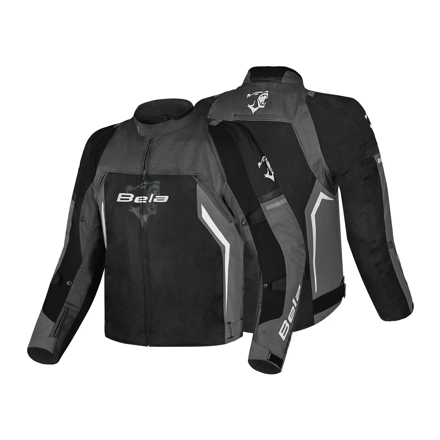 BELA Cordaniel Textile 4 Seasons Motorcycle Jacket Black Dark Gray
