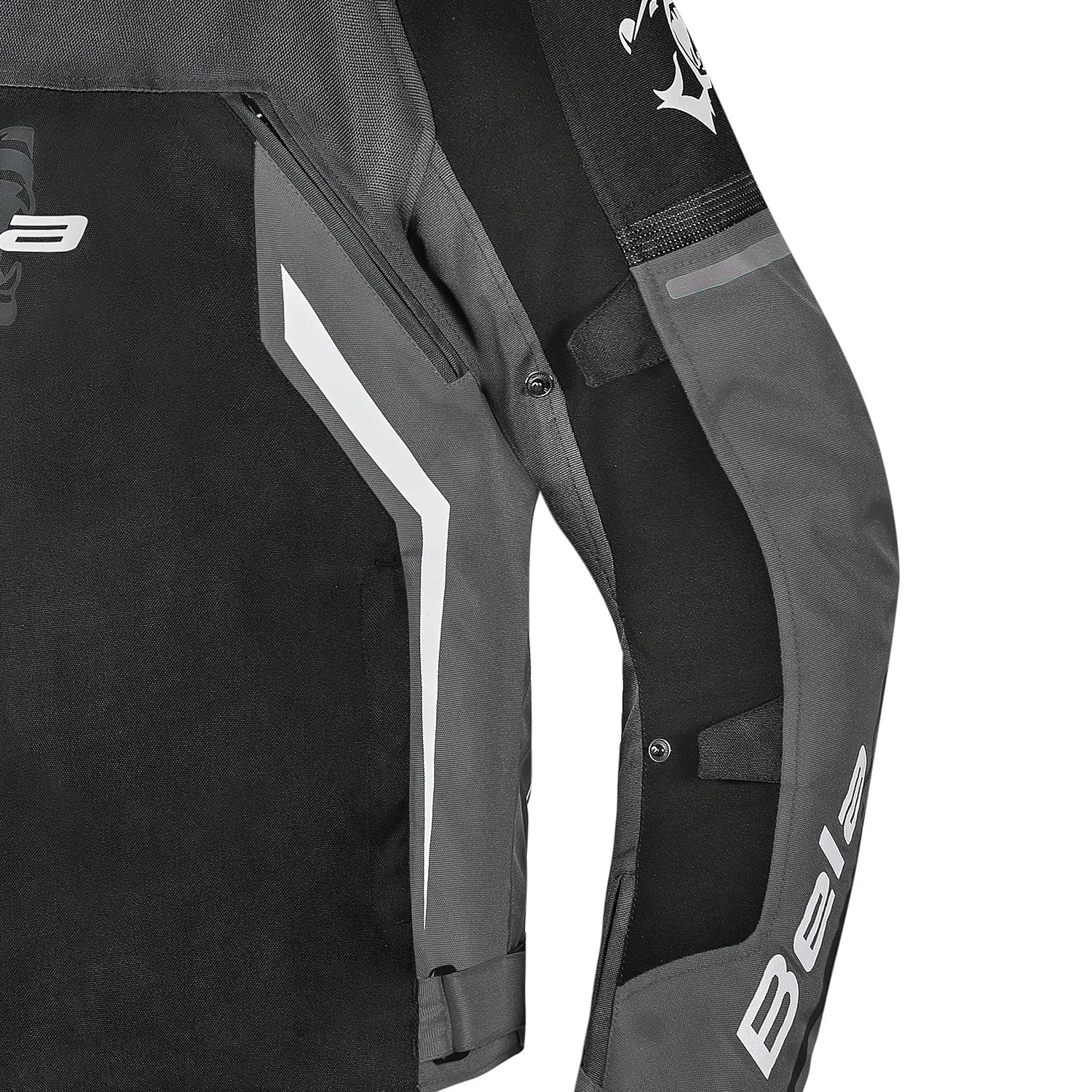 BELA Cordaniel Textile 4 Seasons Motorcycle Jacket Black Dark Gray