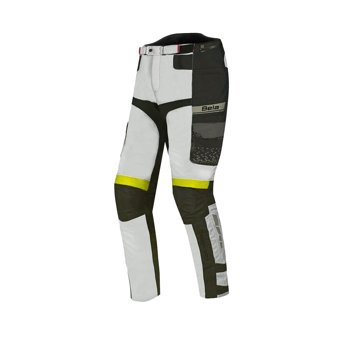 BELA Crossroad Extreme WR 34LTextile Pant Ice Black Yellow Flouro