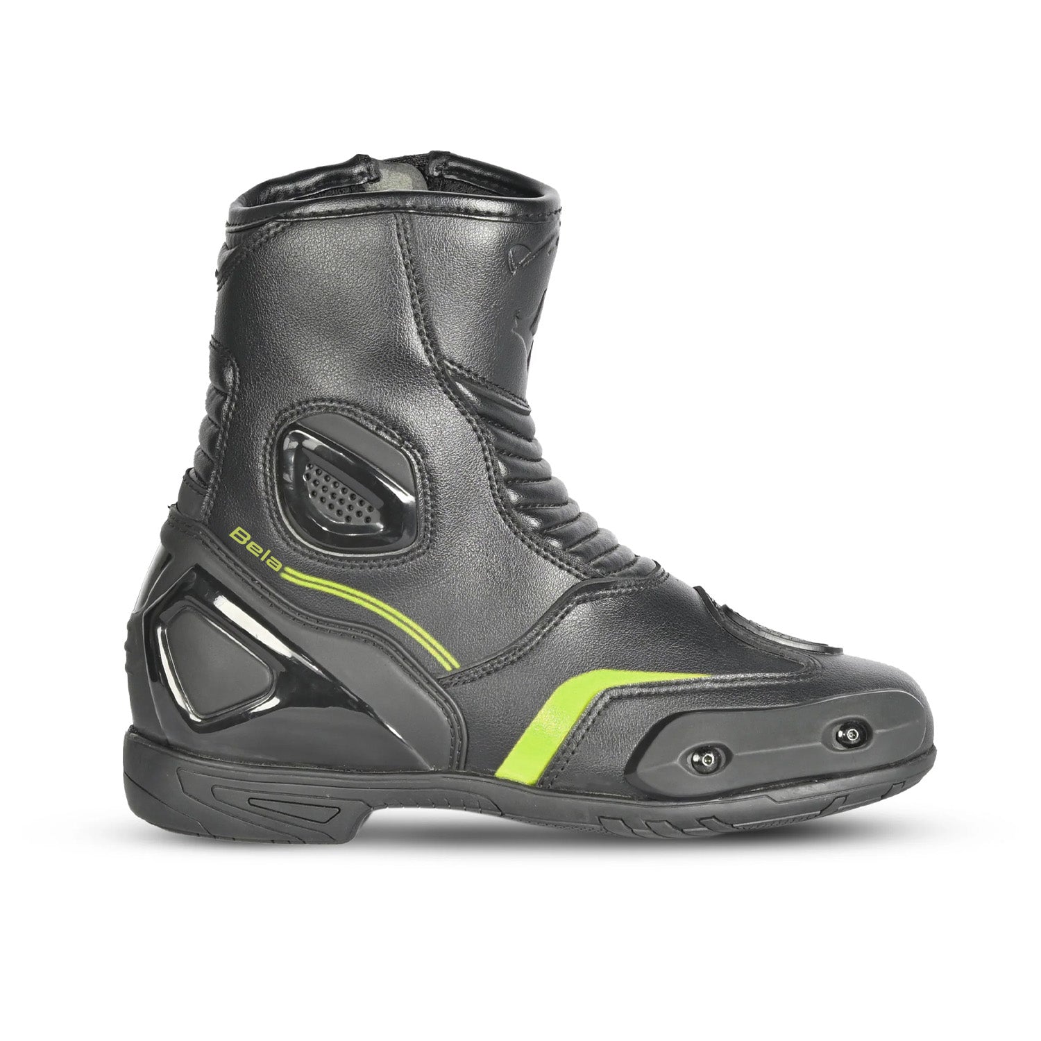 BELA FASTER 2.0 Men's Motorcycle Racing Boots Black/Fluor Yellow