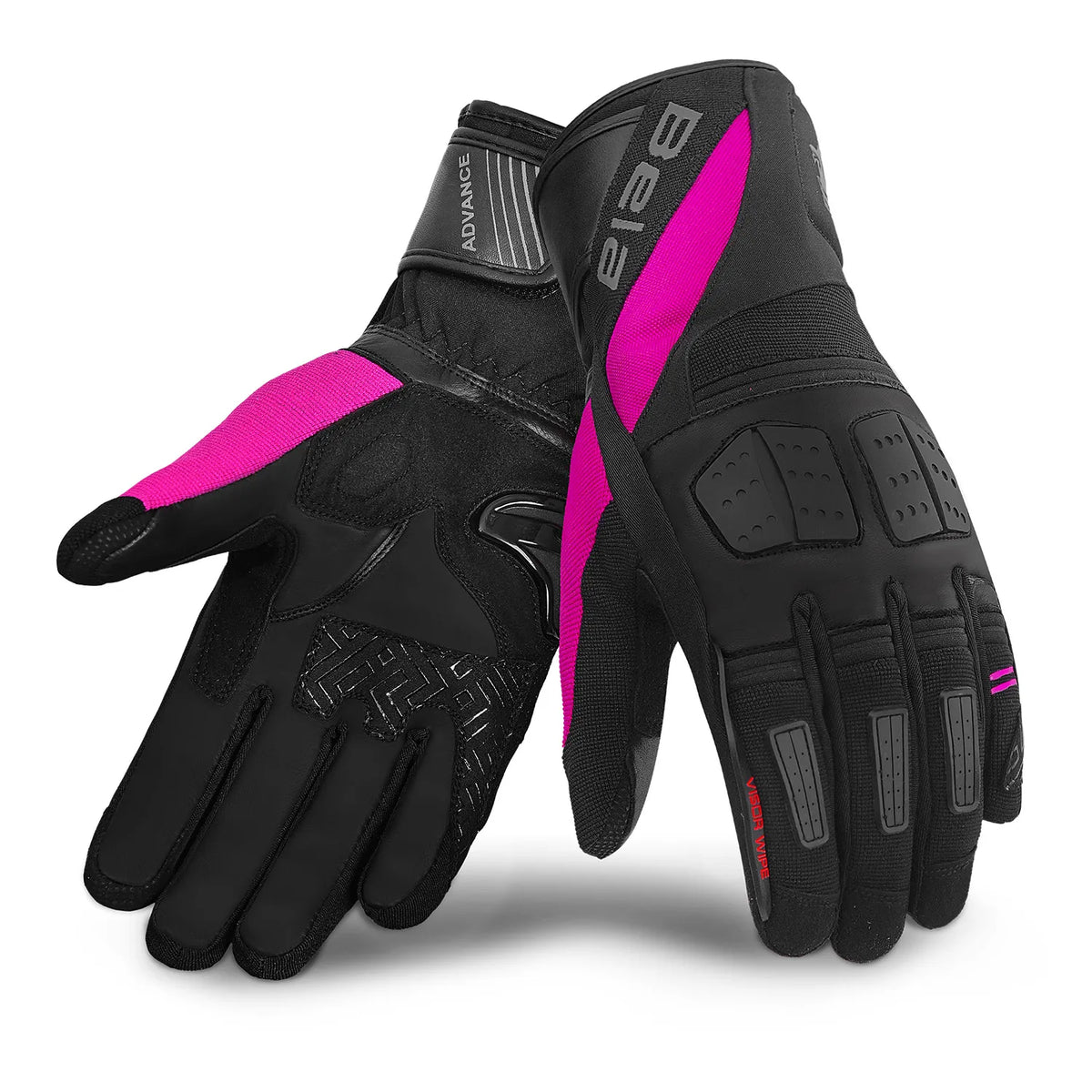 BELA HIGHWAY WOMEN WINTER MOTORCYCLE GLOVES BLACK PINK