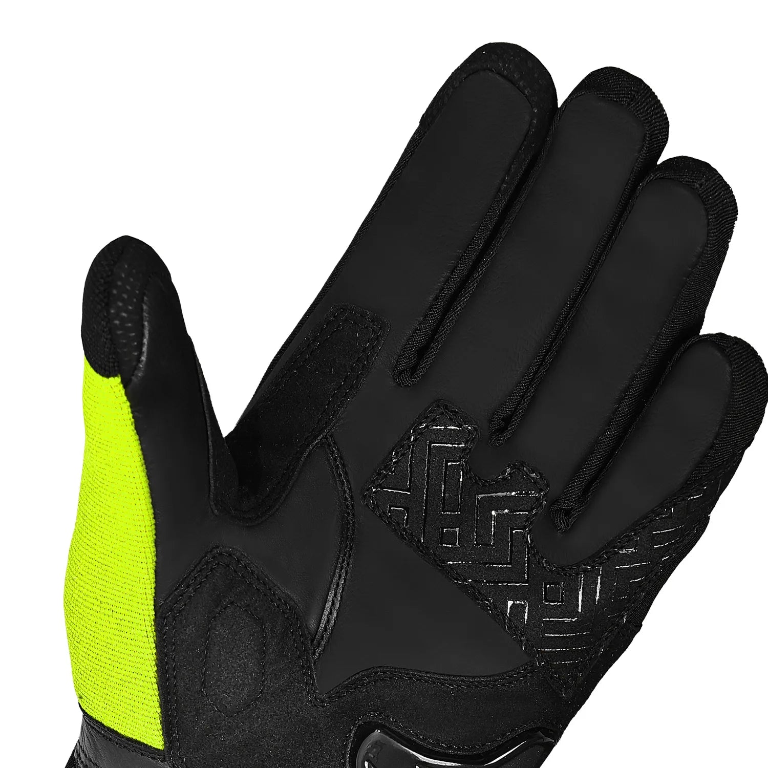 BELA - HIGHWAY WINTER WP LADY LEATHER GLOVE BLACK/FLUOR YELLOW