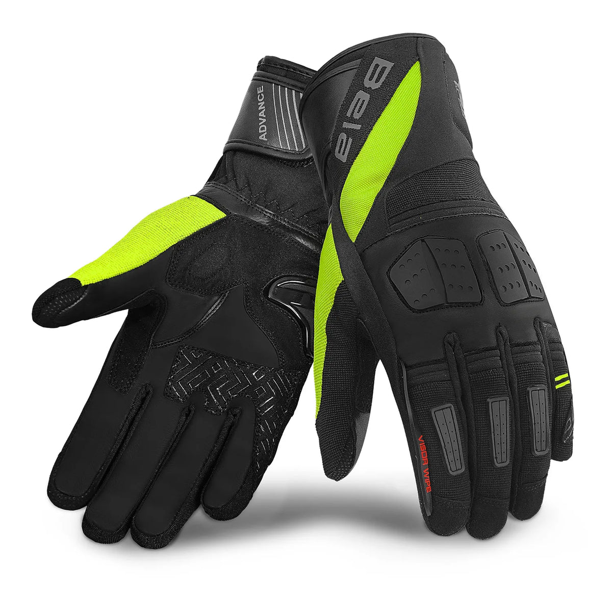 BELA - HIGHWAY WINTER WP LADY LEATHER GLOVE BLACK/FLUOR YELLOW