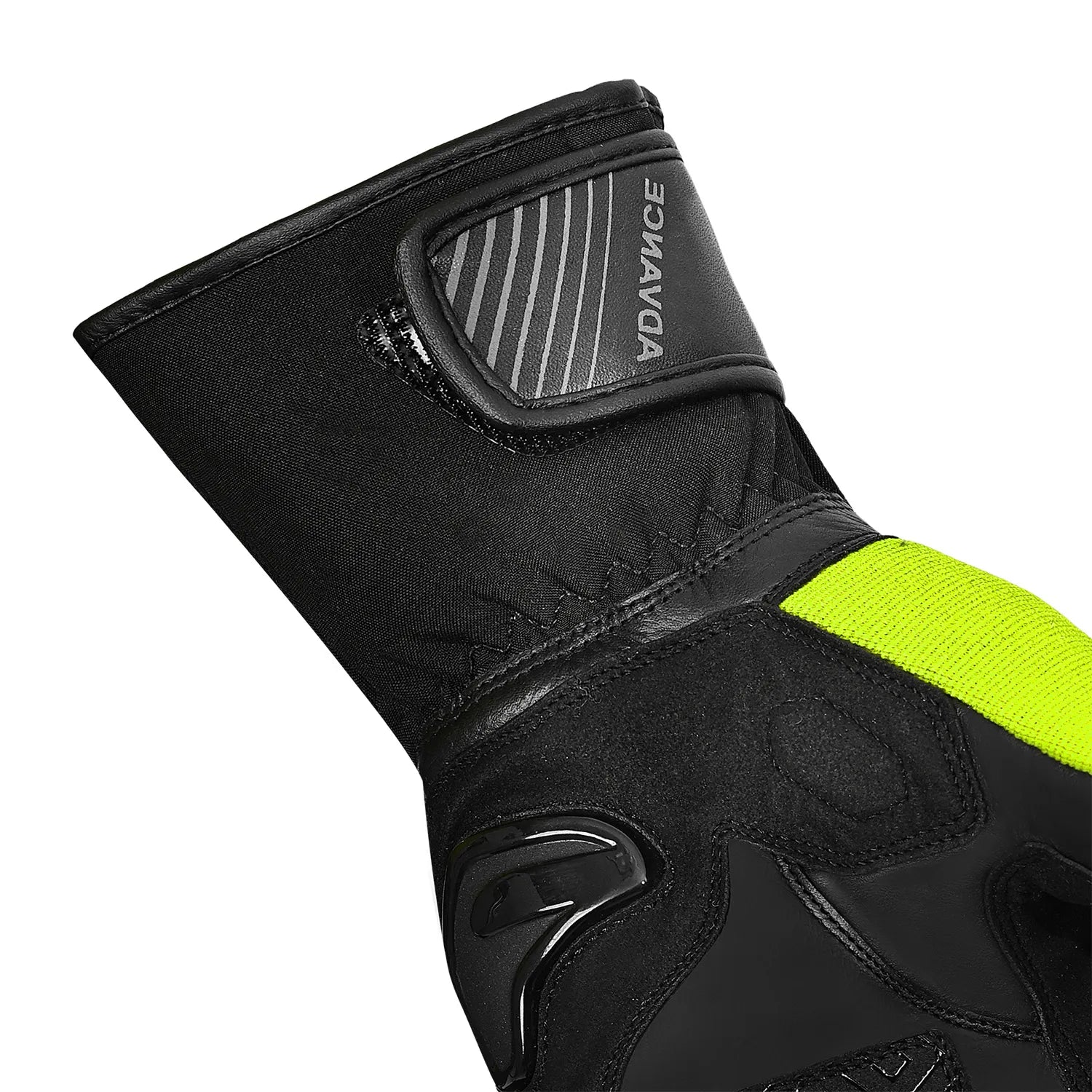 BELA - HIGHWAY WINTER WP LADY LEATHER GLOVE BLACK/FLUOR YELLOW