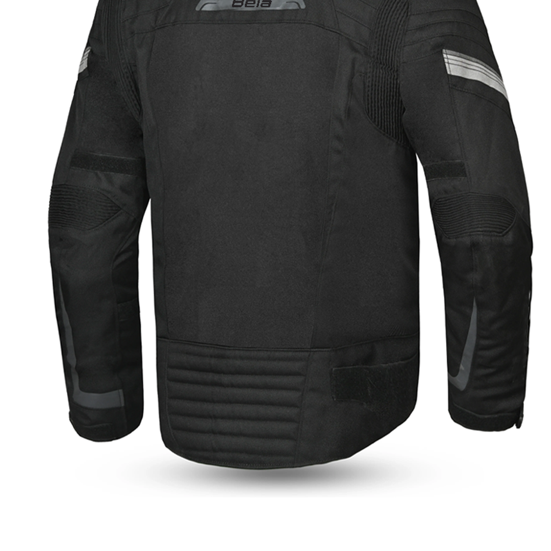 Bela  Highland Man Textile Motorbike Jacket Black