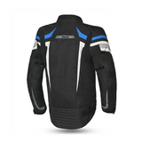 BELA Highland Motorcycle Riding Jacket Men Black Blue