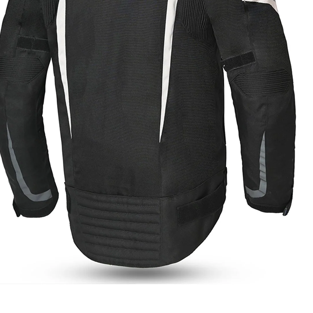 BELA Highland Motorcycle Riding Jacket Men Black Blue