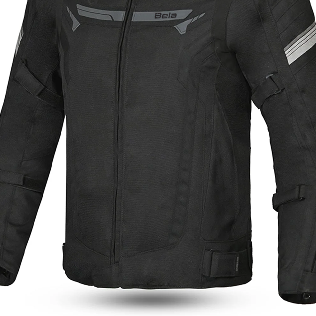 BELA HIGHLAND MAN MOTORCYCLE TEXTILE JACKET BLACK GREY