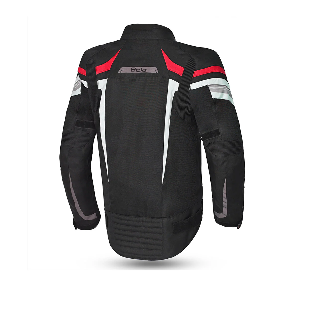 Bela Highland Man Textile Motorcycle Jacket  Black Red