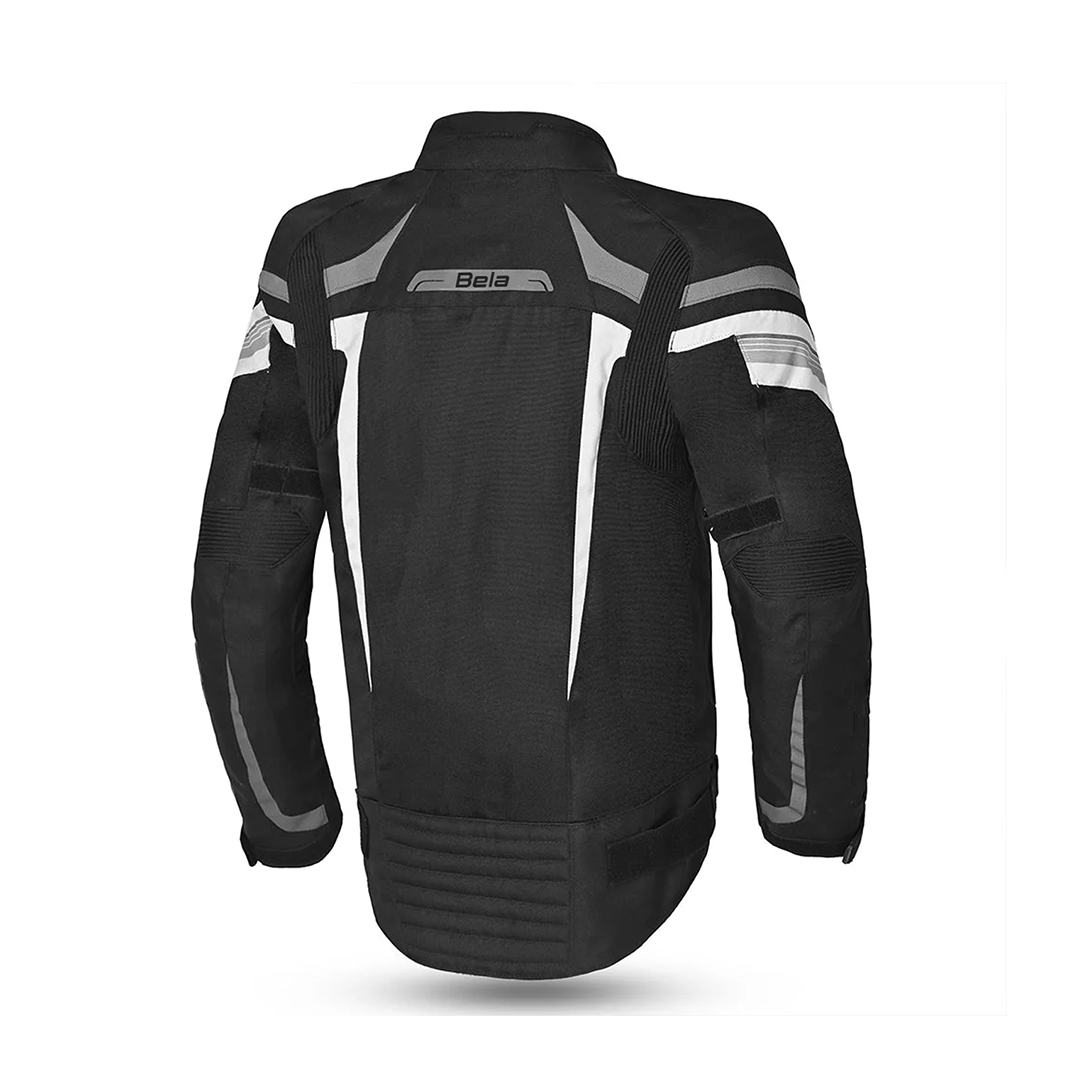 BELA HIGHLAND MEN MOTORCYCLE JACKET BLACK ICE GREY