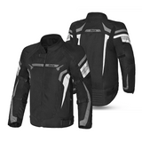 BELA HIGHLAND MEN MOTORCYCLE JACKET BLACK ICE GREY