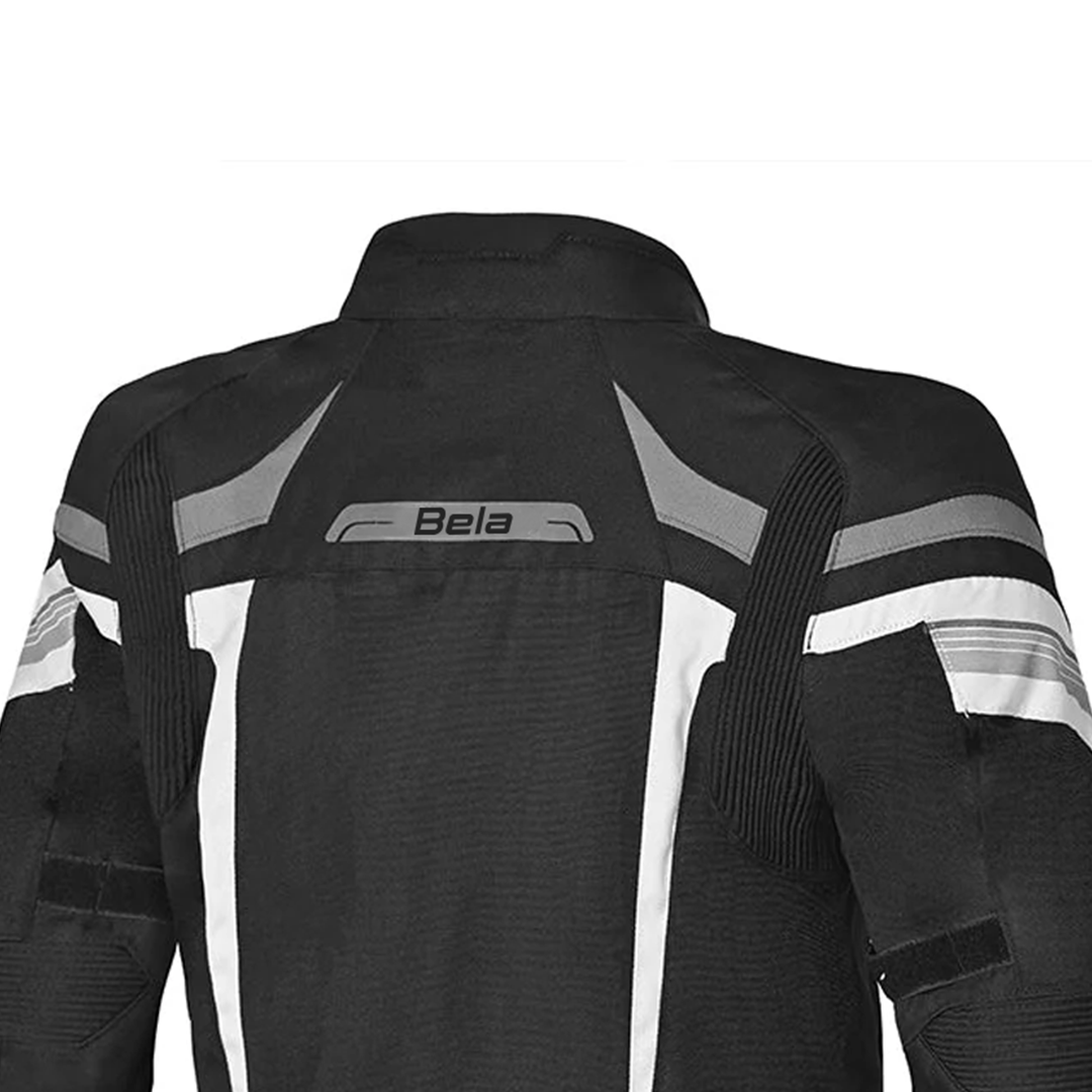 BELA HIGHLAND MEN MOTORCYCLE JACKET BLACK ICE GREY