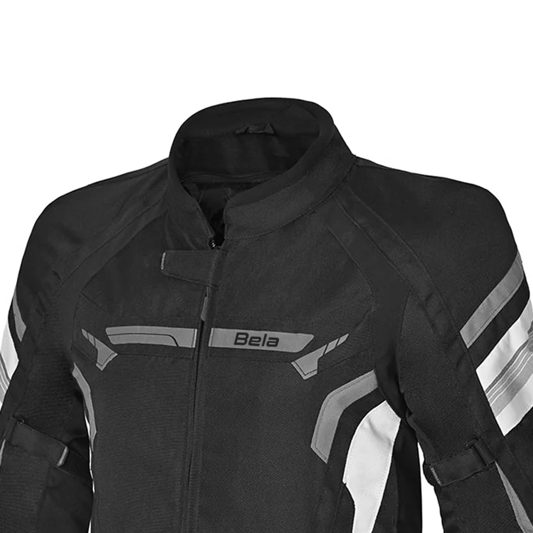 BELA HIGHLAND MEN MOTORCYCLE JACKET BLACK ICE GREY