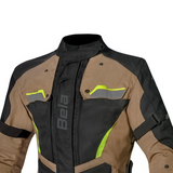 BELA Hurricane Lady 3in1 Motorcycle textile Jacket Black Sand yellow Fluro