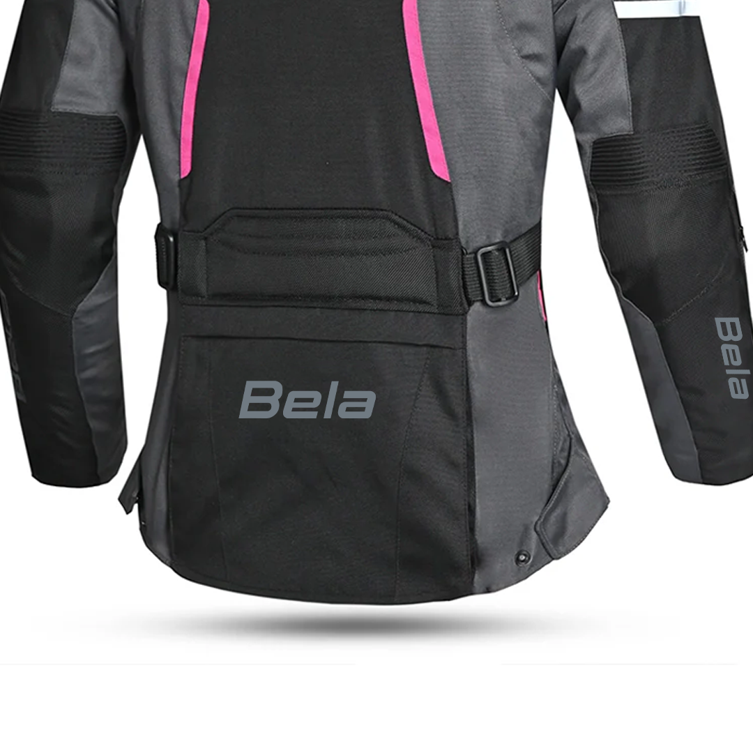 BELA Hurricane Lady Motorcycle Jacket Black Fuchsia