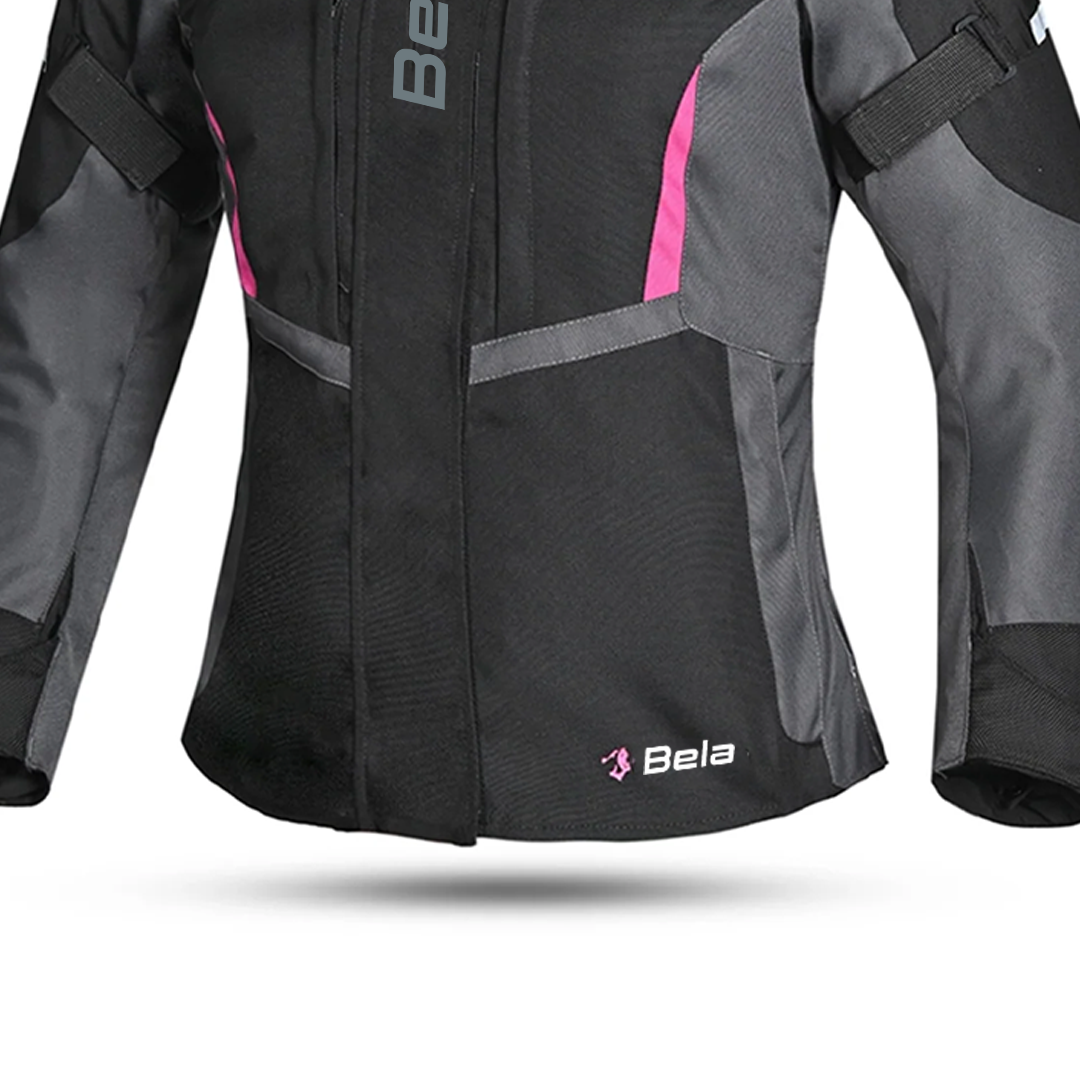 BELA Hurricane Lady Motorcycle Jacket Black Fuchsia