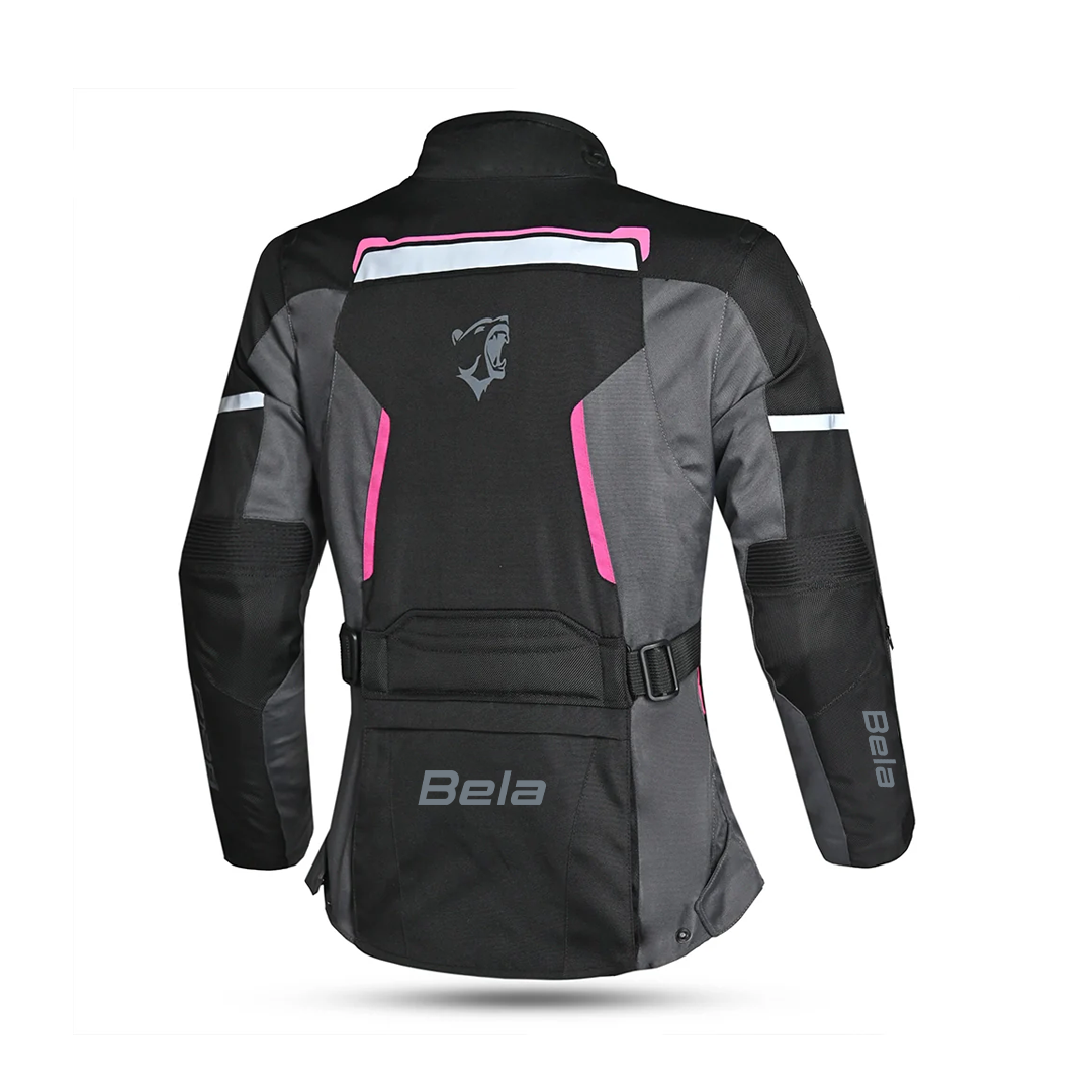 BELA Hurricane Lady Motorcycle Jacket Black Fuchsia