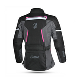 BELA Hurricane Lady Motorcycle Jacket Black Fuchsia