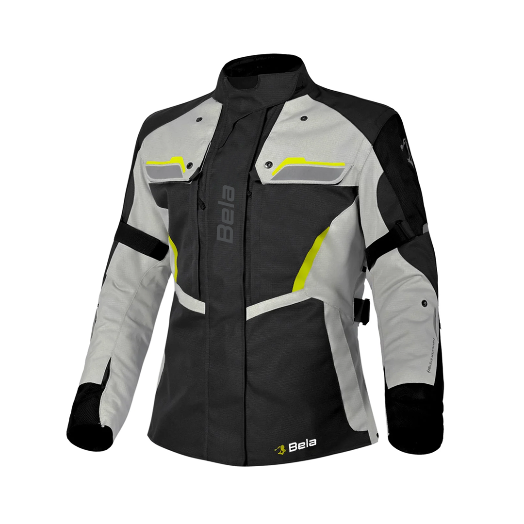 BELA Hurricane Lady 3in1 Motorcycle textile Jacket Black Grey Yellow