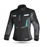 BELA Hurricane Lady Motorcycle Jacket Black Turquoise