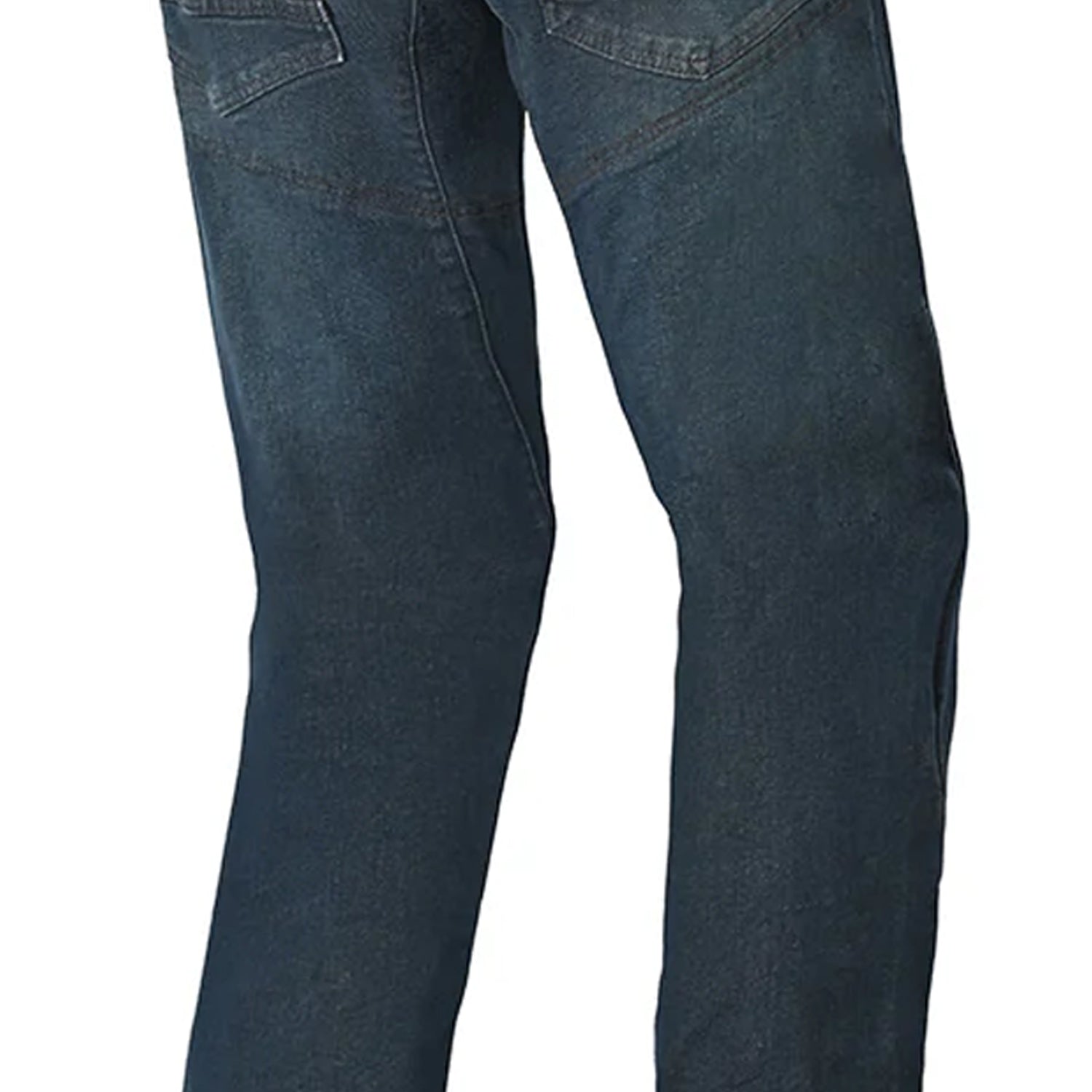 BELA KEVIN MEN MOTORCYCLE DENIM JEANS 32L DIRTY BLUE