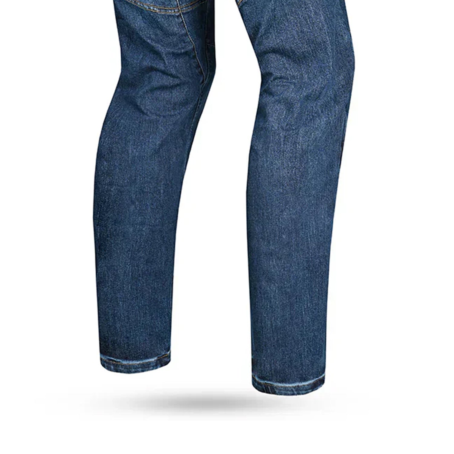 BELA KEVIN MEN MOTORCYCLE DENIM JEANS 34L DARK RANDOM BLUE