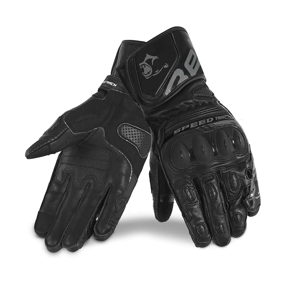 Bela Lemox Motorcycle Leather Gloves Black