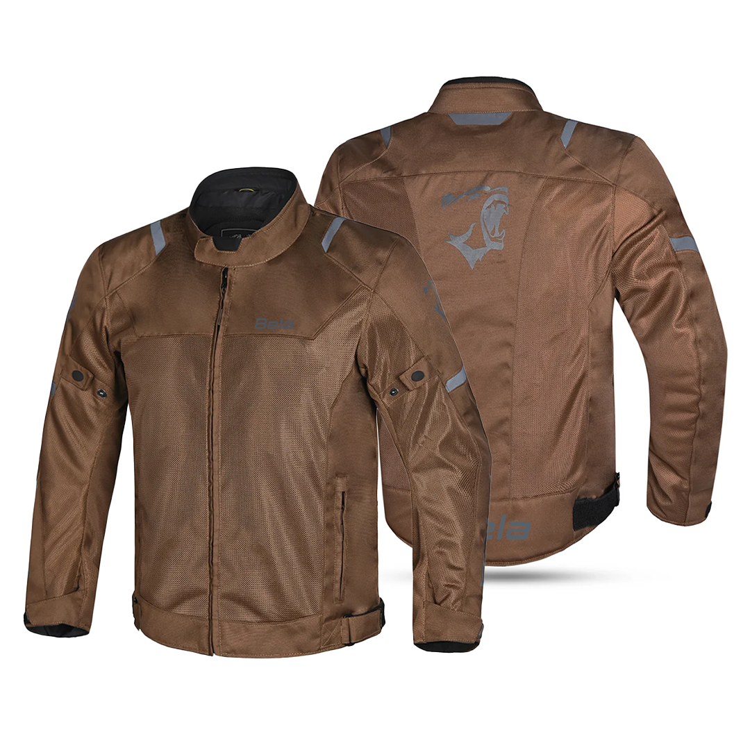 BELA Mesh Pro Man Motorcycle Touring Textile Jacket Brown