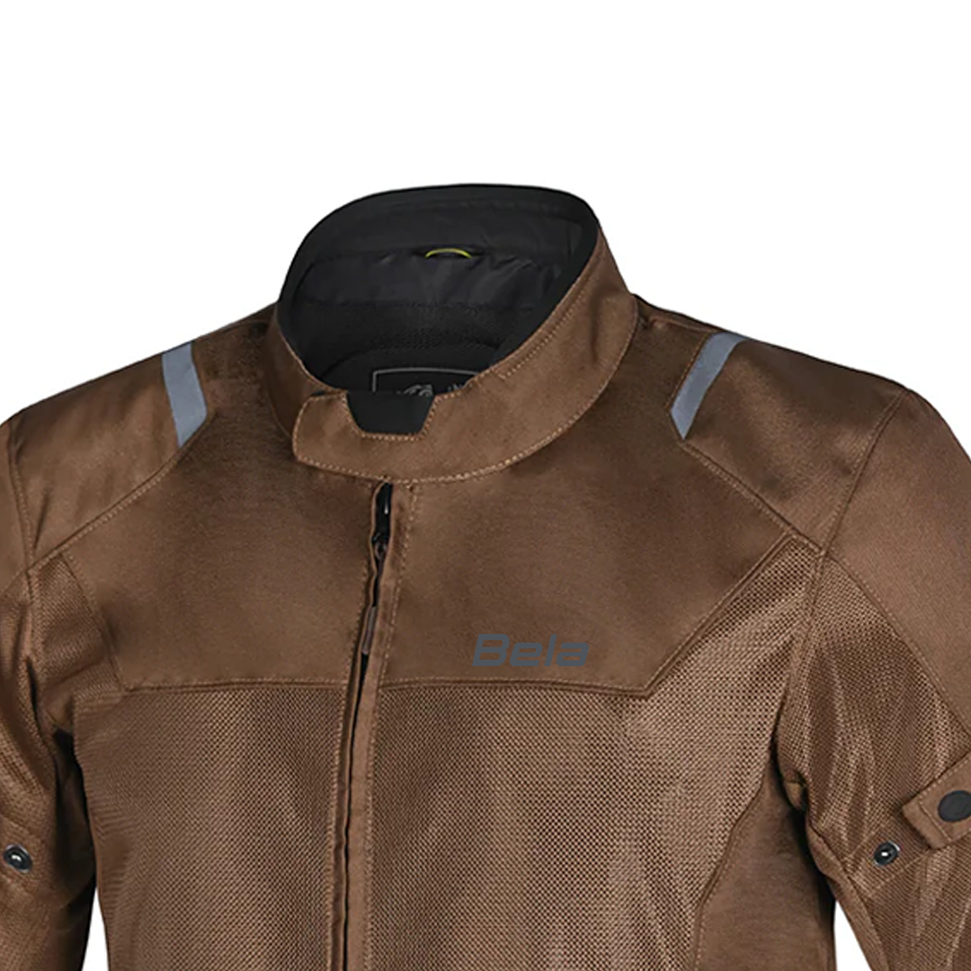 BELA Mesh Pro Man Motorcycle Touring Textile Jacket Brown