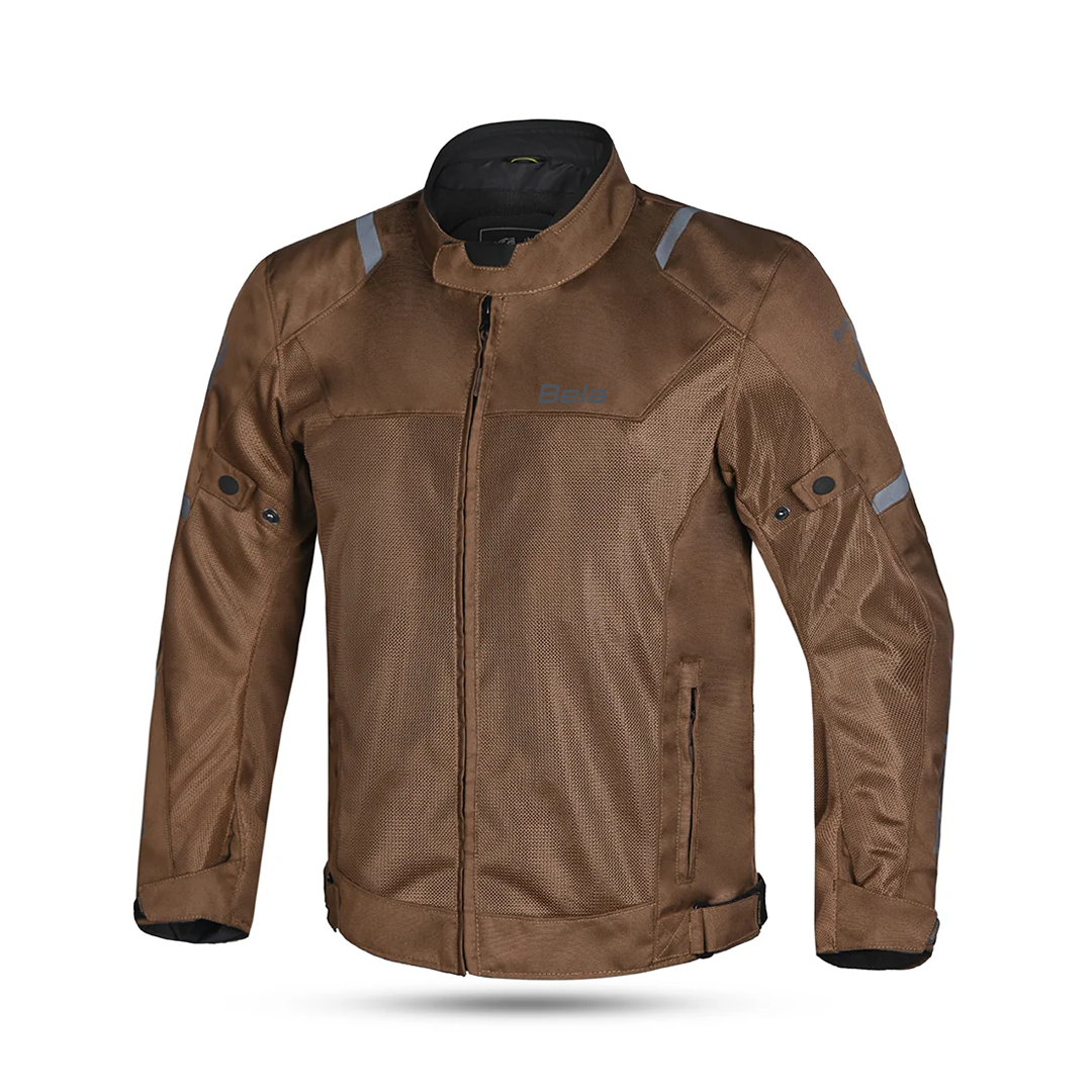 BELA Mesh Pro Man Motorcycle Touring Textile Jacket Brown