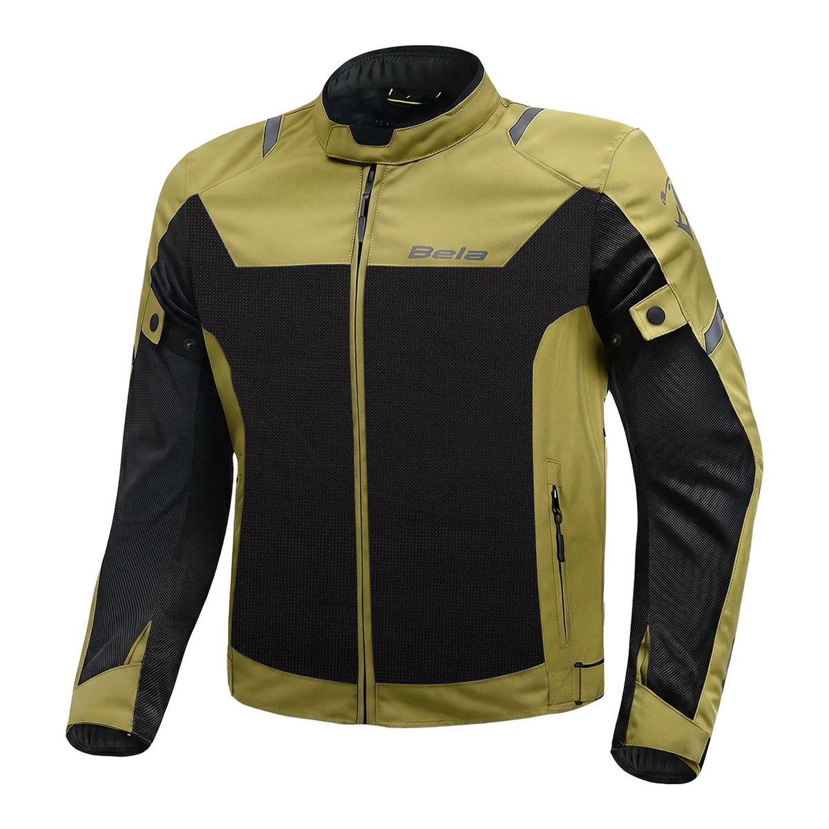 BELA MESH PRO 2.0 MAN MOTORCYCLE SUMMER JACKET BROWN OLIVE BLACK