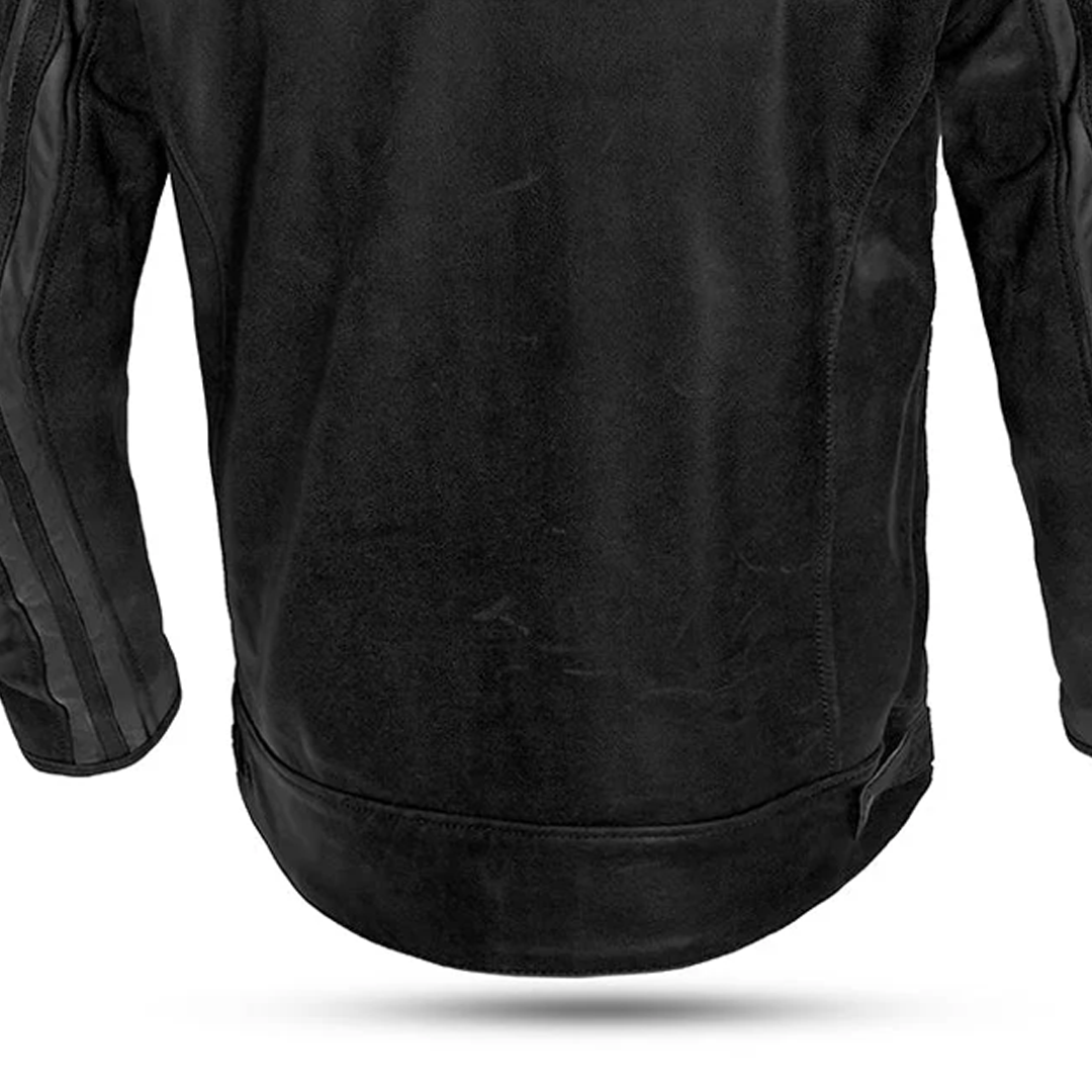 Bela Night Hawk - Leather motorcycle jacket  - Black Grey