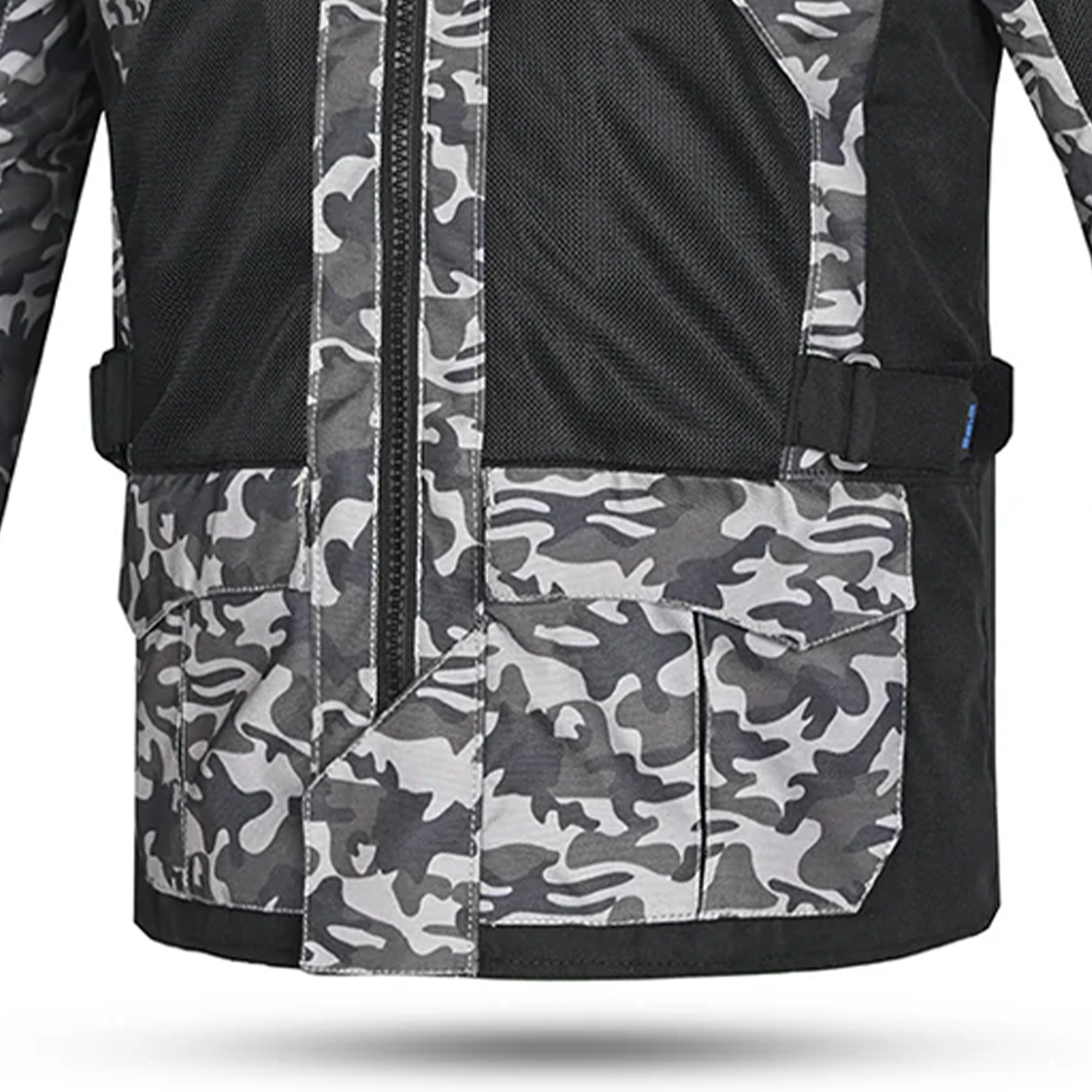 BELA Onsaker Motorcycle Textile Jacket Camo Blue Black