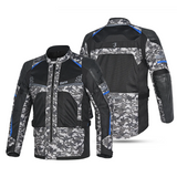BELA Onsaker Motorcycle Textile Jacket Camo Blue Black