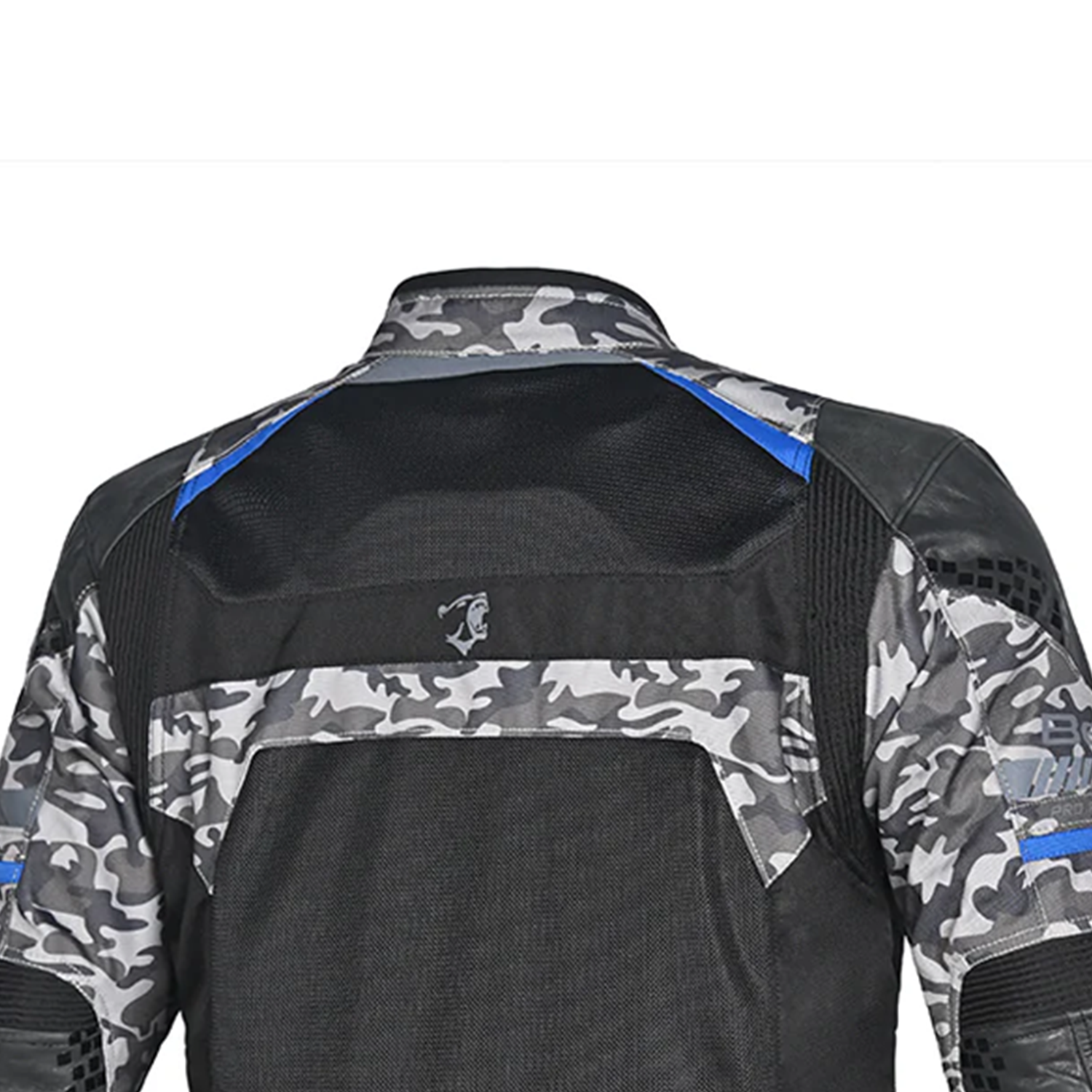 BELA Onsaker Motorcycle Textile Jacket Camo Blue Black