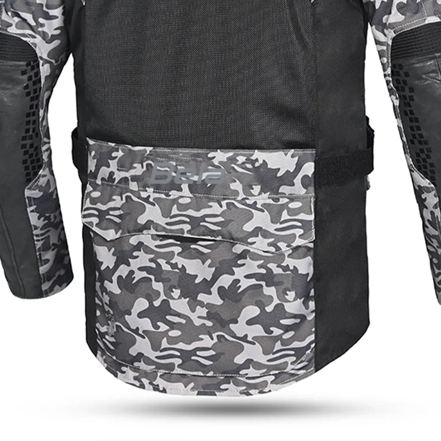 BELA Onsaker Motorcycle Textile Jacket Camo Blue Black