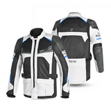 BELA Onsaker Motorcycle Textile Jacket White Black Blue