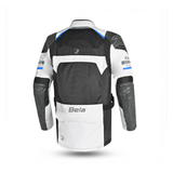 BELA Onsaker Motorcycle Textile Jacket White Black Blue