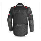 BELA Onsaker Motorcycle Textile touring Jacket Black Red