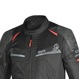 BELA Onsaker Motorcycle Textile touring Jacket Black Red