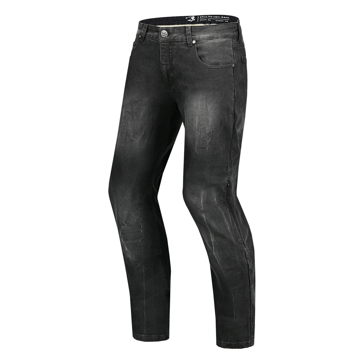 BELA RIO PANTALON DE HOMBRE DENIM JEANS 32L RANDOM NEGRO SPRAY