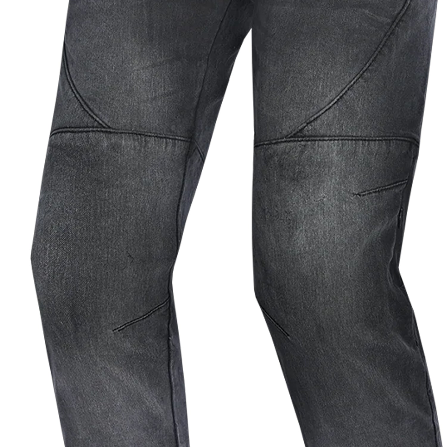 BELA ROCKER MEN MOTORCYCLE DENIM JEANS 34L BLACK SPRAY