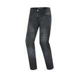 BELA ROCKER MEN MOTORCYCLE DENIM JEANS 34L BLACK SPRAY
