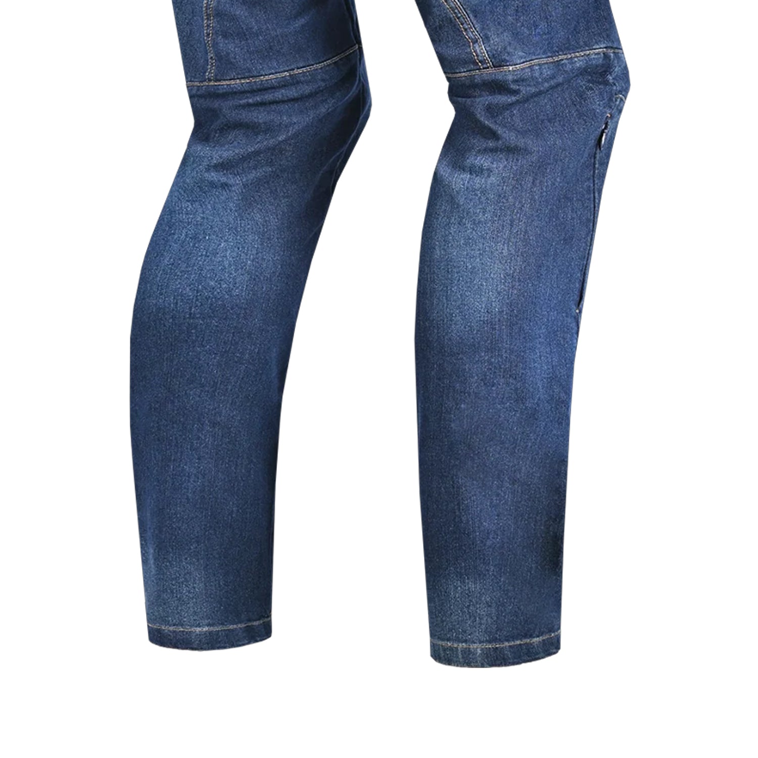 BELA ROCKER MEN MOTORCYCLE DENIM JEANS 34L BLUE SPRAY