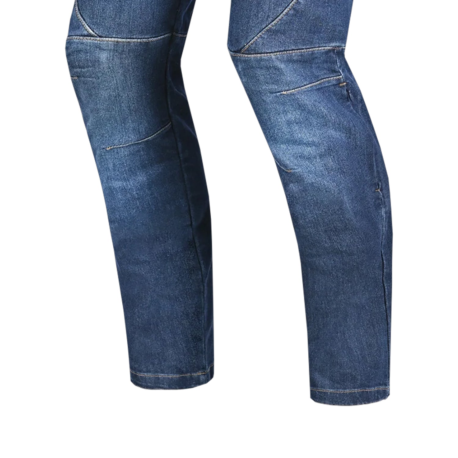 BELA ROCKER MEN MOTORCYCLE DENIM JEANS 34L BLUE SPRAY