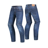 BELA ROCKER MEN MOTORCYCLE DENIM JEANS 34L BLUE SPRAY