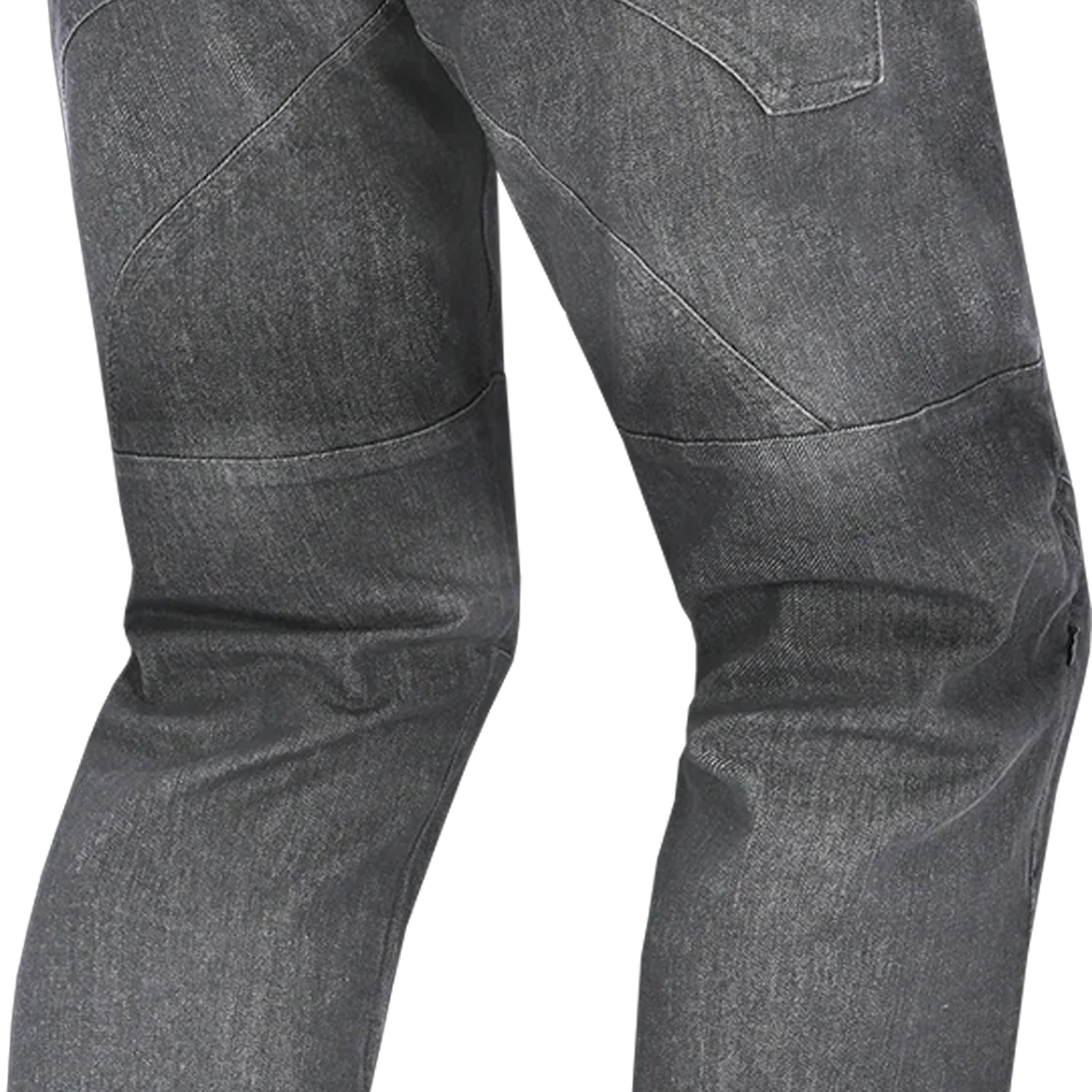 BELA ROCKER MEN MOTORCYCLE DENIM JEANS 34L GREY SPRAY