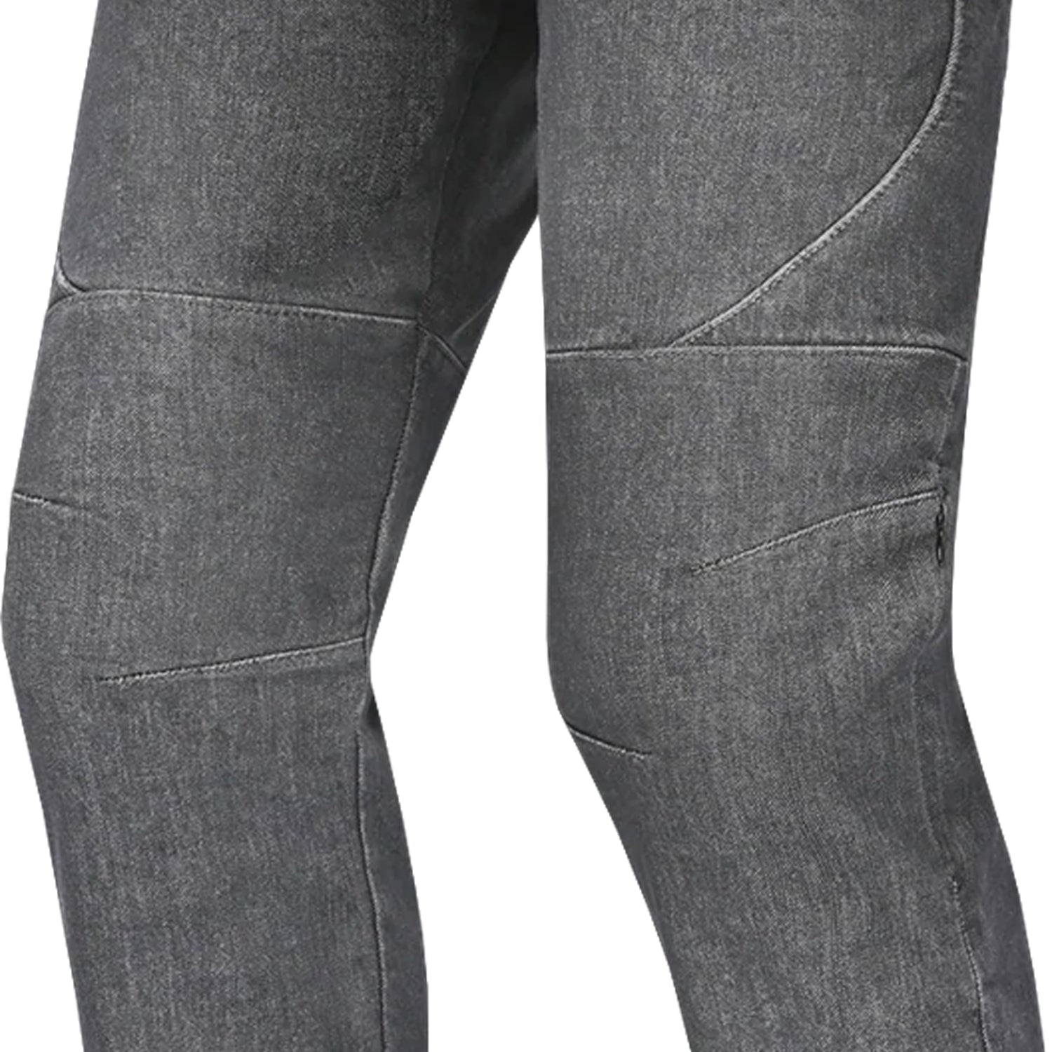 BELA ROCKER MEN MOTORCYCLE DENIM JEANS 34L GREY SPRAY